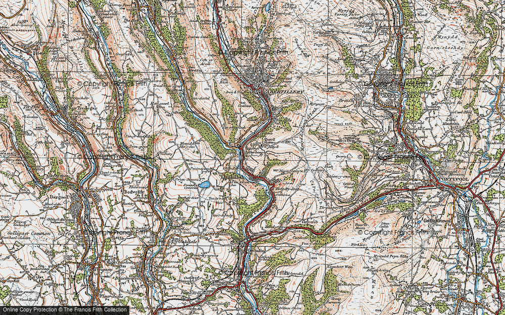 Old Map of St Illtyd, 1919 in 1919