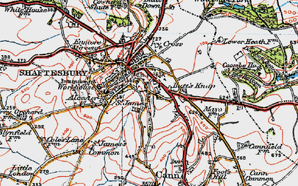 Old map of St James in 1919