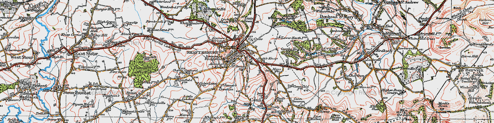 Old map of St James in 1919