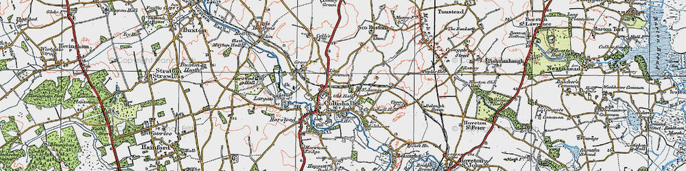 Old map of St James in 1922