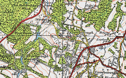 Old map of Beechen Wood in 1920