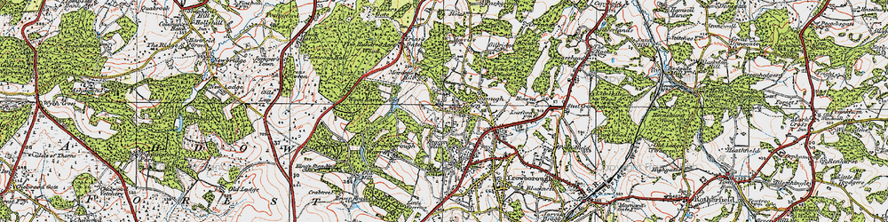 Old map of Beechen Wood in 1920