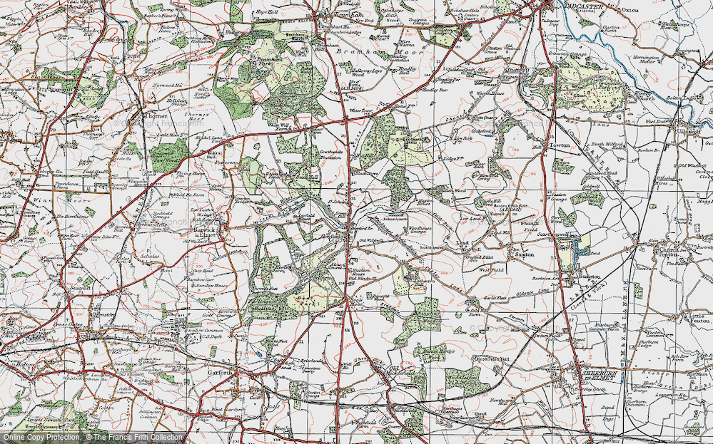 Old Map of St John's, 1925 in 1925