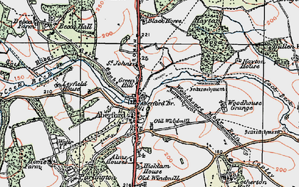 Old map of St John's in 1925