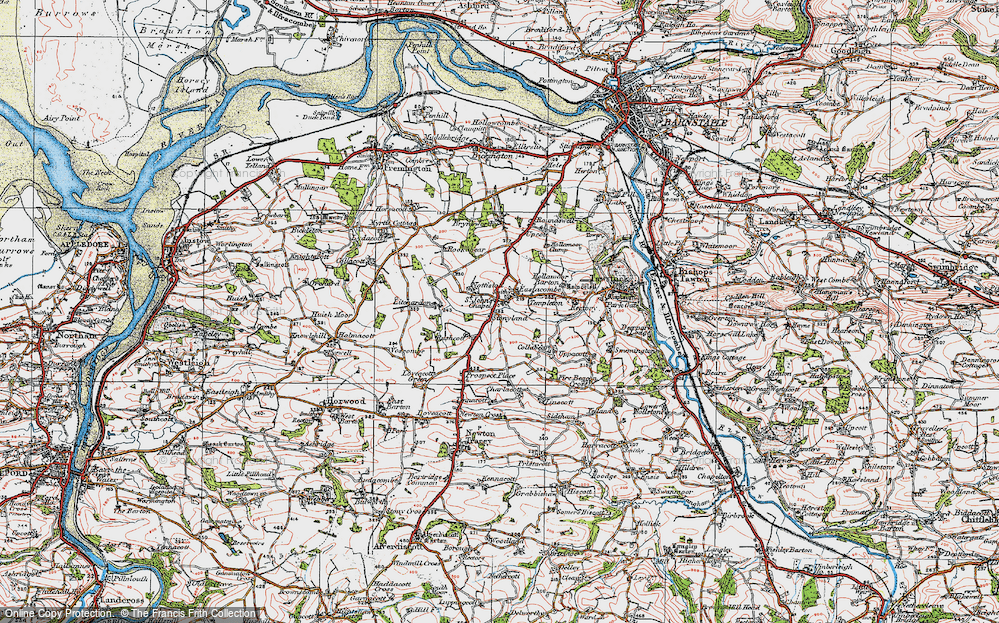Old Map of St John's Chapel, 1919 in 1919