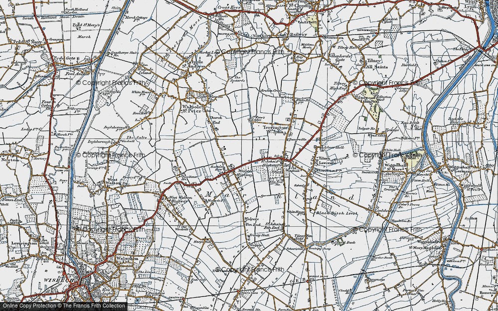 Old Map of St John's Highway, 1922 in 1922