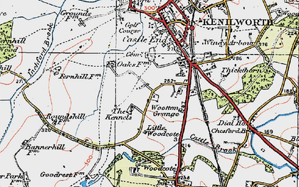 Old map of St Johns in 1919