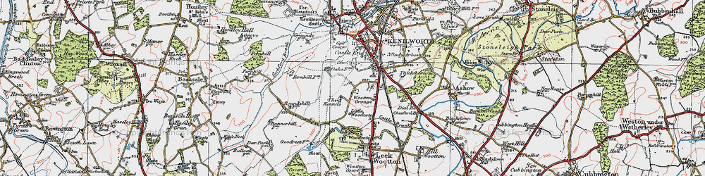 Old map of St Johns in 1919