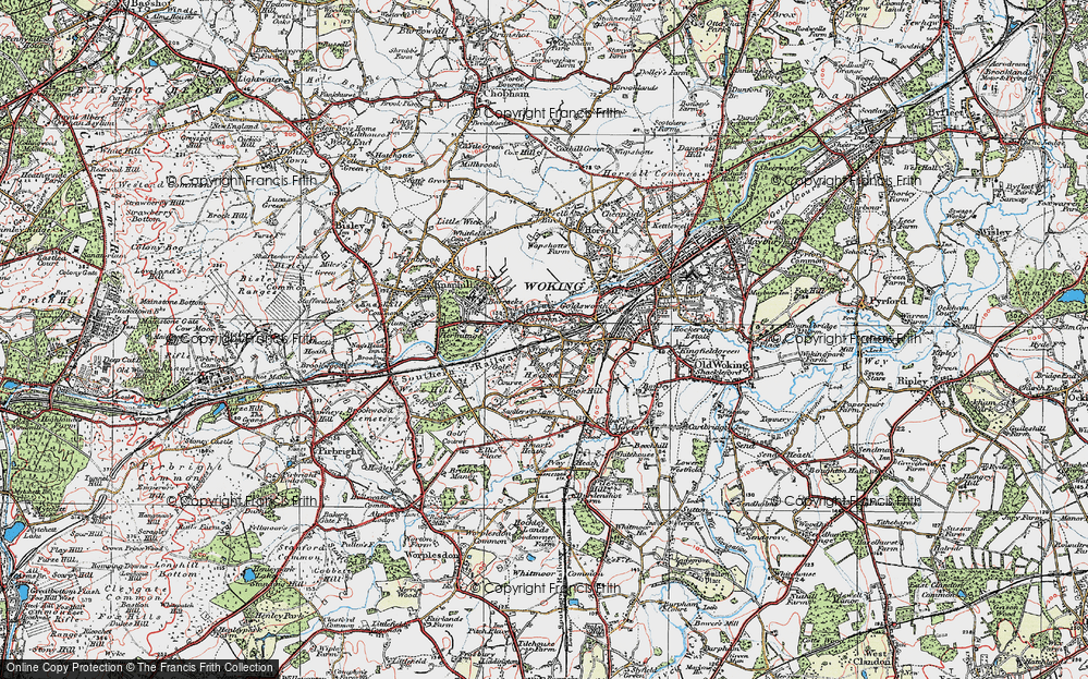 Old Map of St Johns, 1920 in 1920