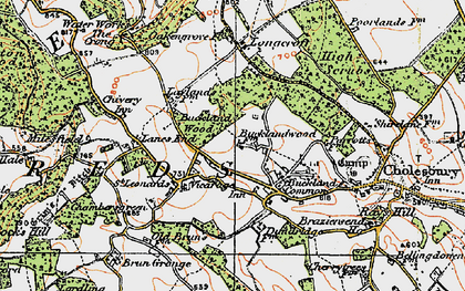 Old map of St Leonards in 1920