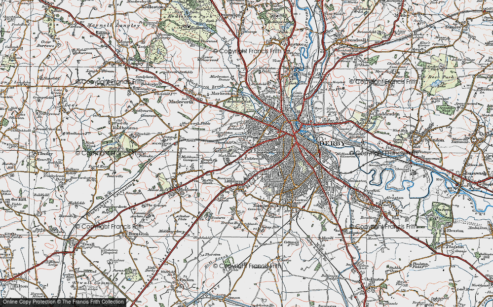 Old Map of St Luke's, 1921 in 1921