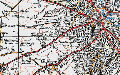 Old map of St Luke's in 1921
