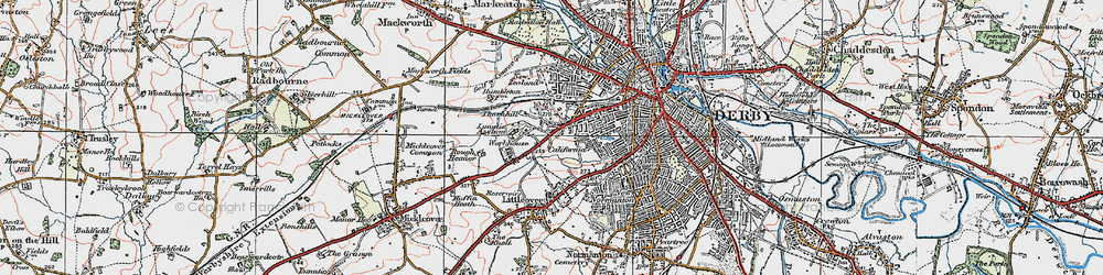 Old map of St Luke's in 1921