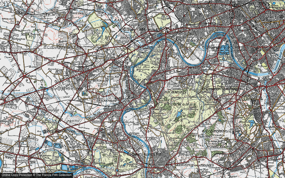 Old Map of St Margarets, 1920 in 1920
