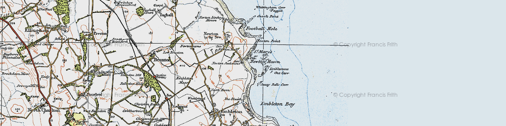 Old map of St Mary's in 1926