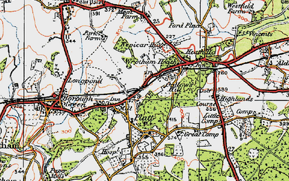 Old map of St Mary's Platt in 1920