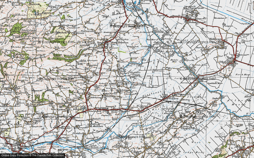 Old Map of St Michael Church, 1919 in 1919