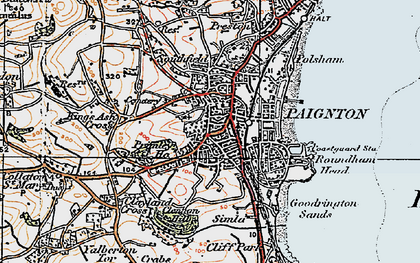 Old map of St Michaels in 1919