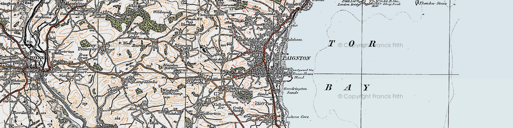 Old map of St Michaels in 1919