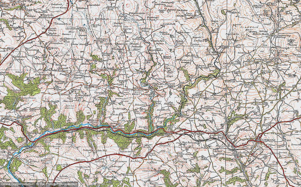 Old Map of St Neot, 1919 in 1919