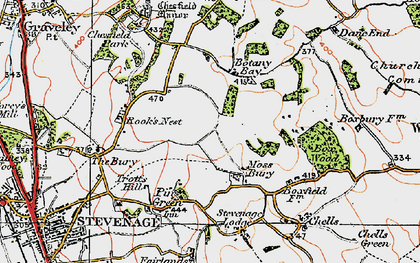 Old map of St Nicholas in 1919