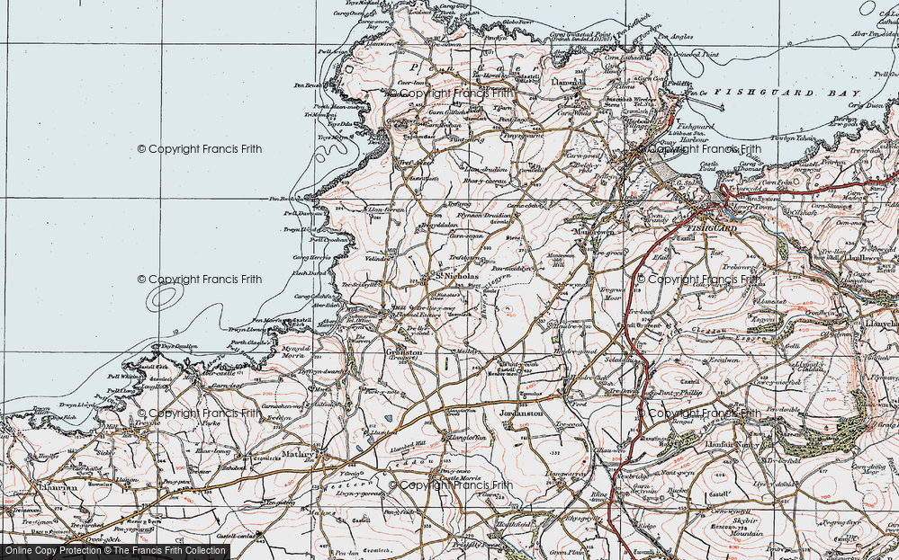 Old Map of St Nicholas, 1923 in 1923