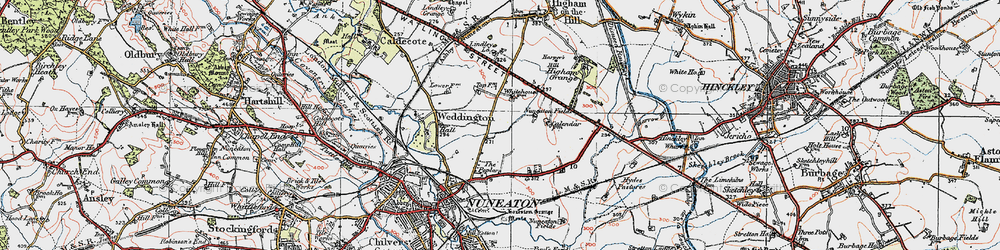 Old map of Lindley Lodge in 1920