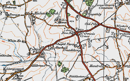 Old map of St Owen's Cross in 1919