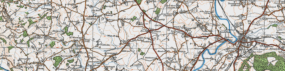 Old map of Gillow Manor in 1919