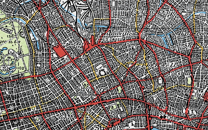 Old map of St Pancras in 1920