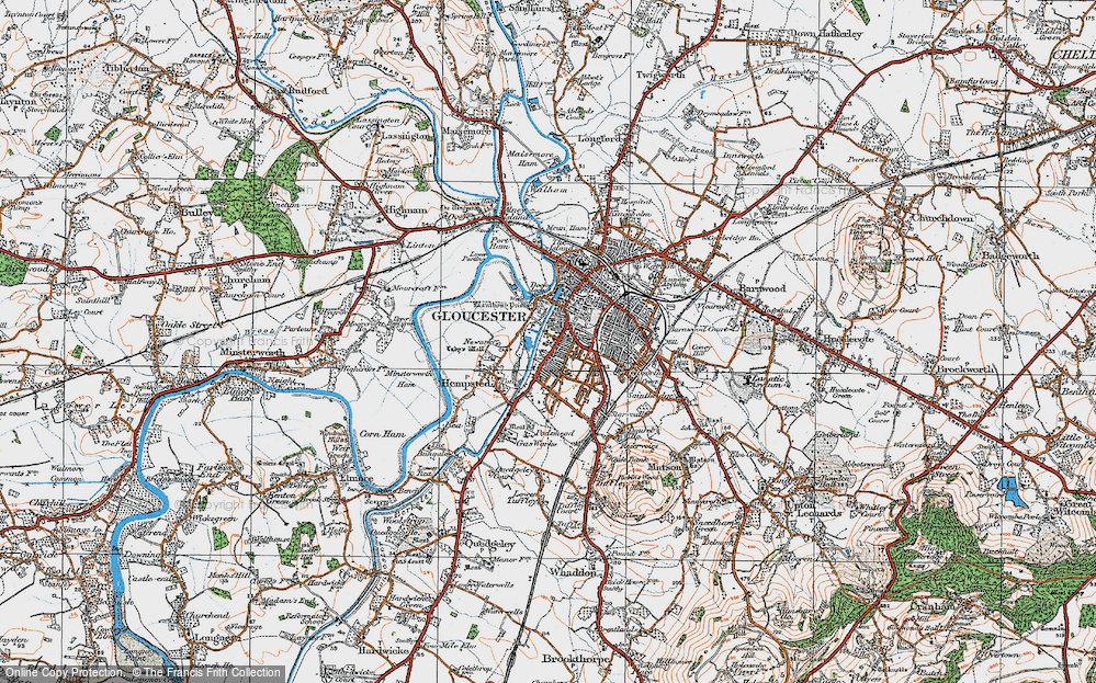 Old Map of St Paul's, 1919 in 1919