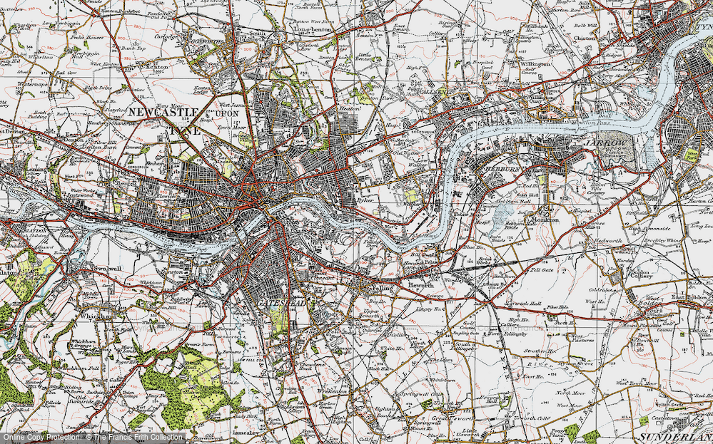 Old Map of St Peter's, 1925 in 1925