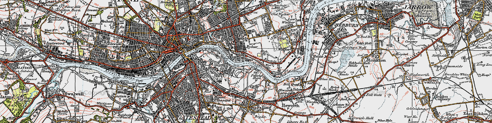 Old map of St Peter's in 1925