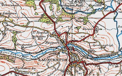 Old map of St Stephens in 1919
