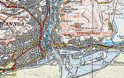 Old map of St Thomas in 1923