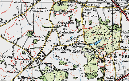 Old map of St Vincent's Hamlet in 1920