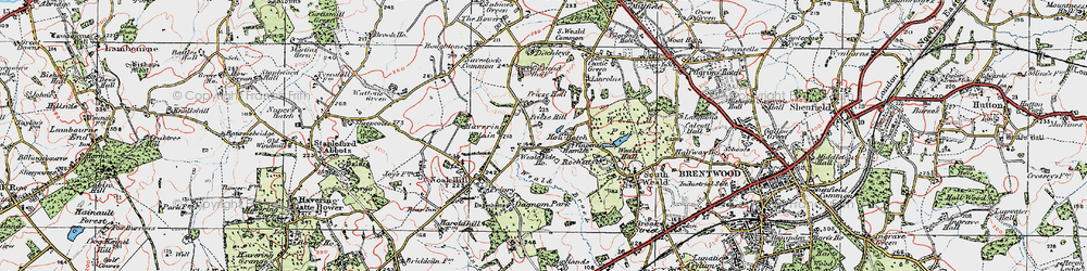 Old map of St Vincent's Hamlet in 1920