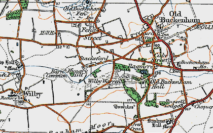 Old map of Stacksford in 1920