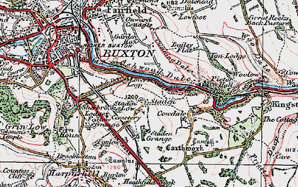 Old map of Ashwood Dale in 1923