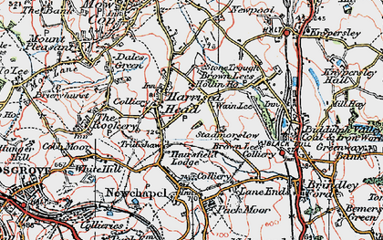 Old map of Stadmorslow in 1923