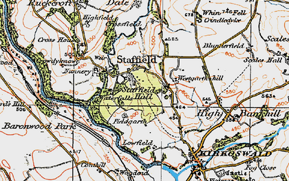 Old map of Baronwood Park in 1925