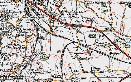 Old map of Stafford Park in 1921