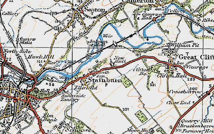 Old map of Stainburn in 1925