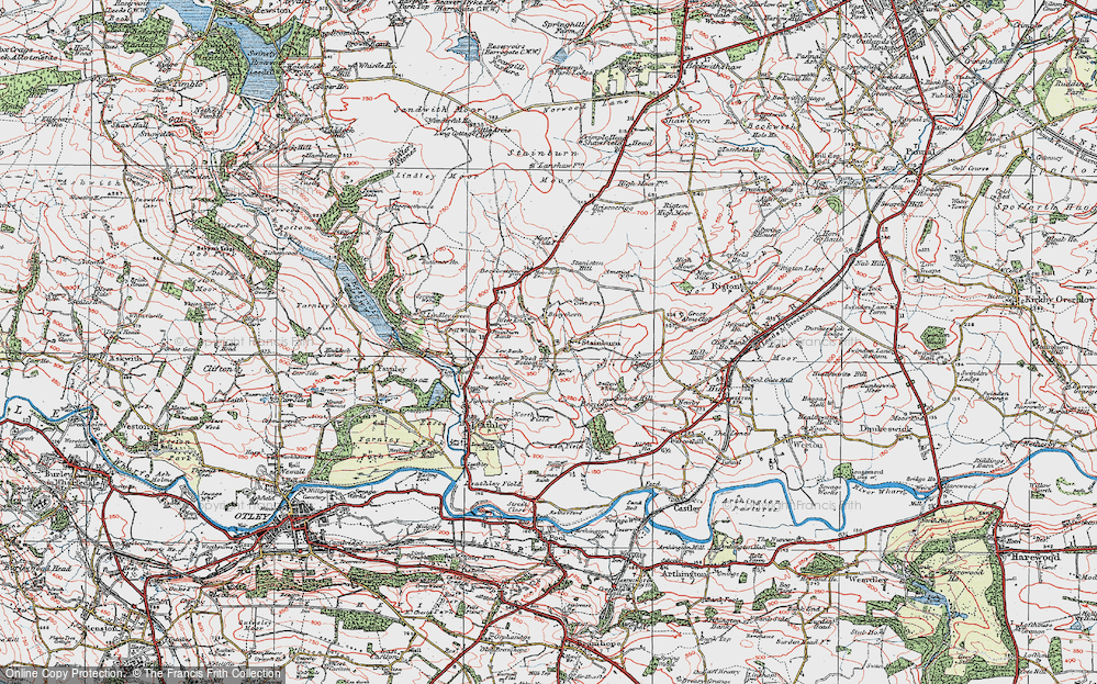 Old Map of Stainburn, 1925 in 1925