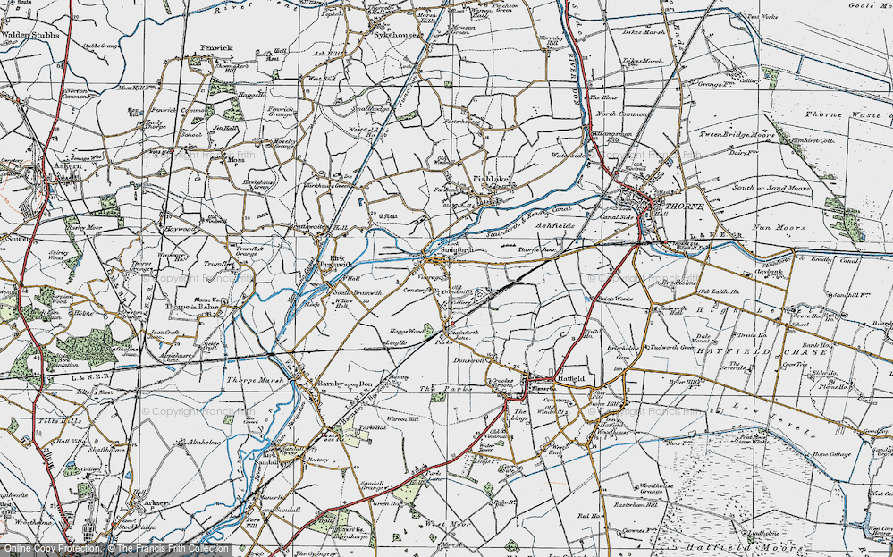 Old Map of Stainforth, 1923 in 1923