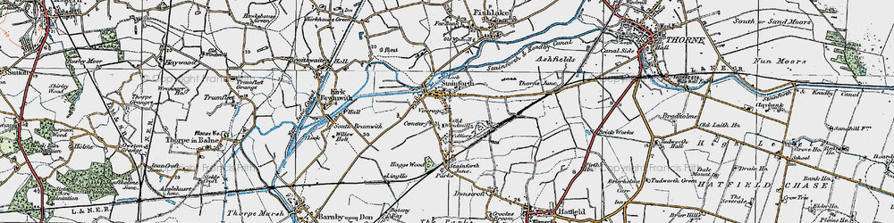 Old map of Stainforth in 1923