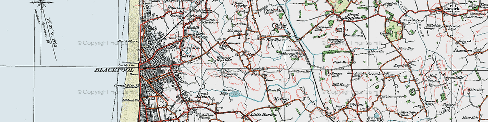 Old map of Staining in 1924