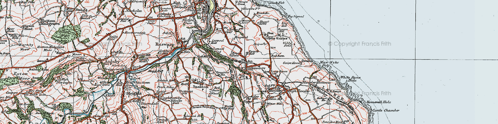 Old map of Stainsacre in 1925