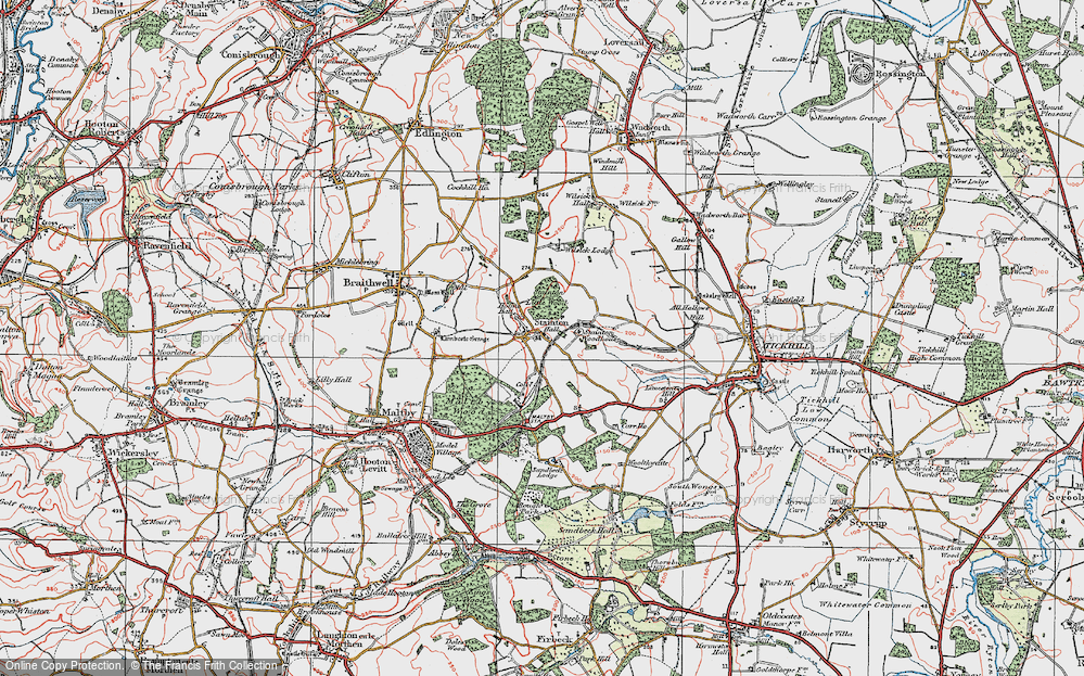Old Map of Stainton, 1923 in 1923