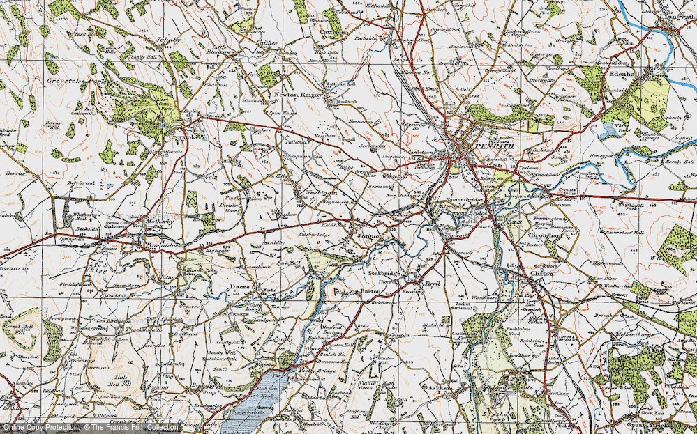 Old Map of Stainton, 1925 in 1925